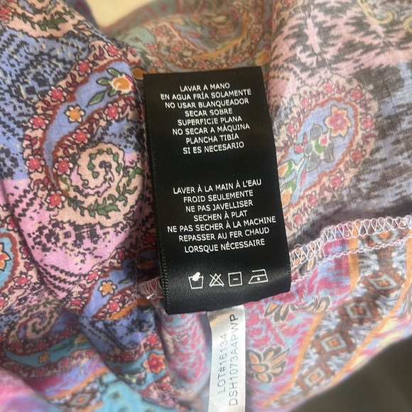 Dear John Multicolour Short Sleeve Peasant Boho Top - Picture 11 of 14